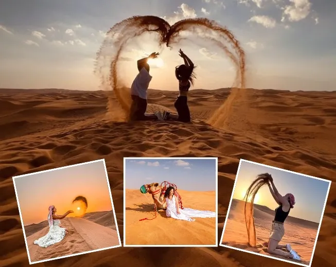 Sunrise desert photography Dubai